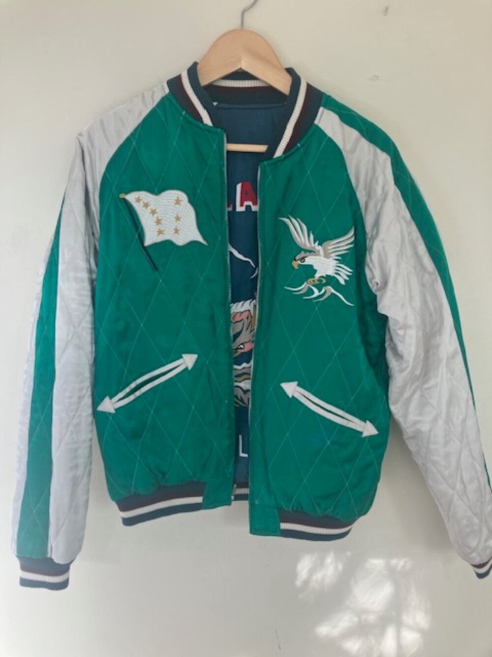 HOUSTON Reversible Sukajan SOUVENIR JACKET "ALASKA Pattern"  Japan